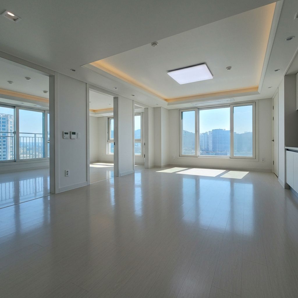 청소 완료된 깨끗한 아파트